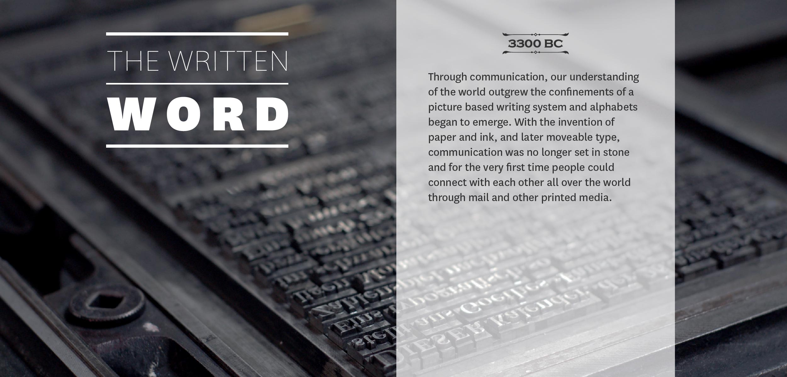 Evolution of Communication: The Written Word